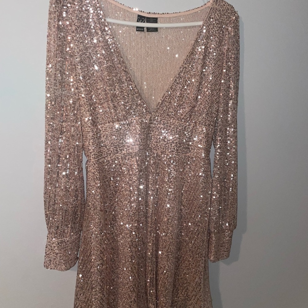 sequin windsor dress